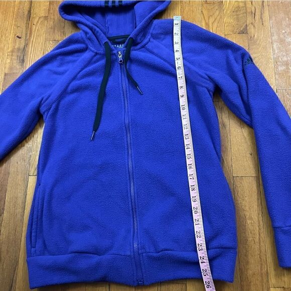 Retro Adidas Fleece Full Zip Hoodie - Picture 7 of 7